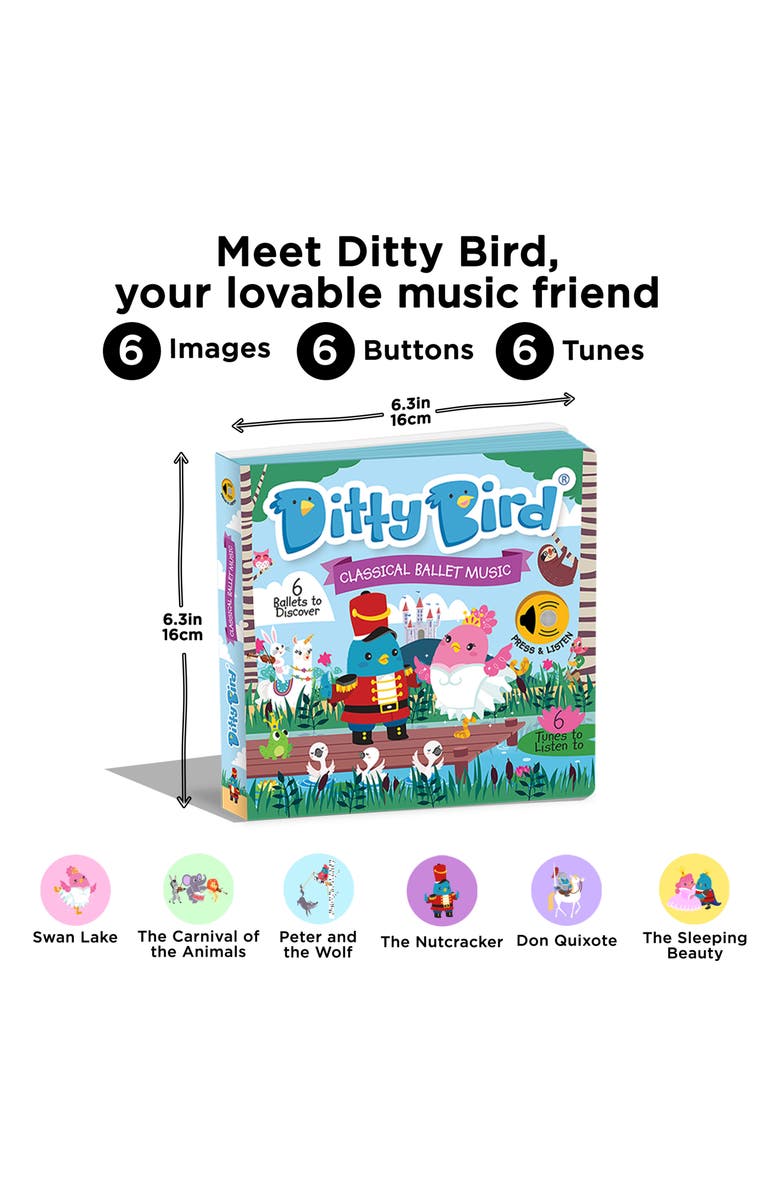 Ditty Bird 'Classical Ballet Music' Sound Board Book, Alternate, color, Blue Multi