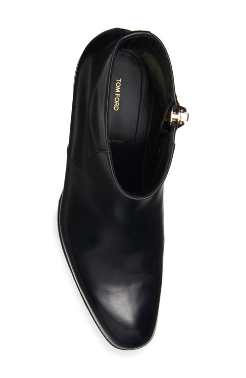 Tom Ford Elkan Cap Toe Chelsea Boot In 1n001 Black