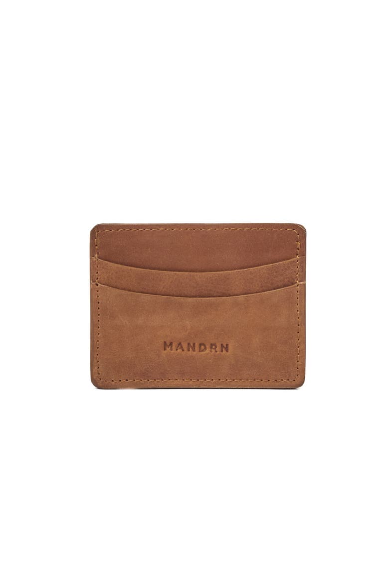 Leather Cardholder, Main, color, Saddle (light)