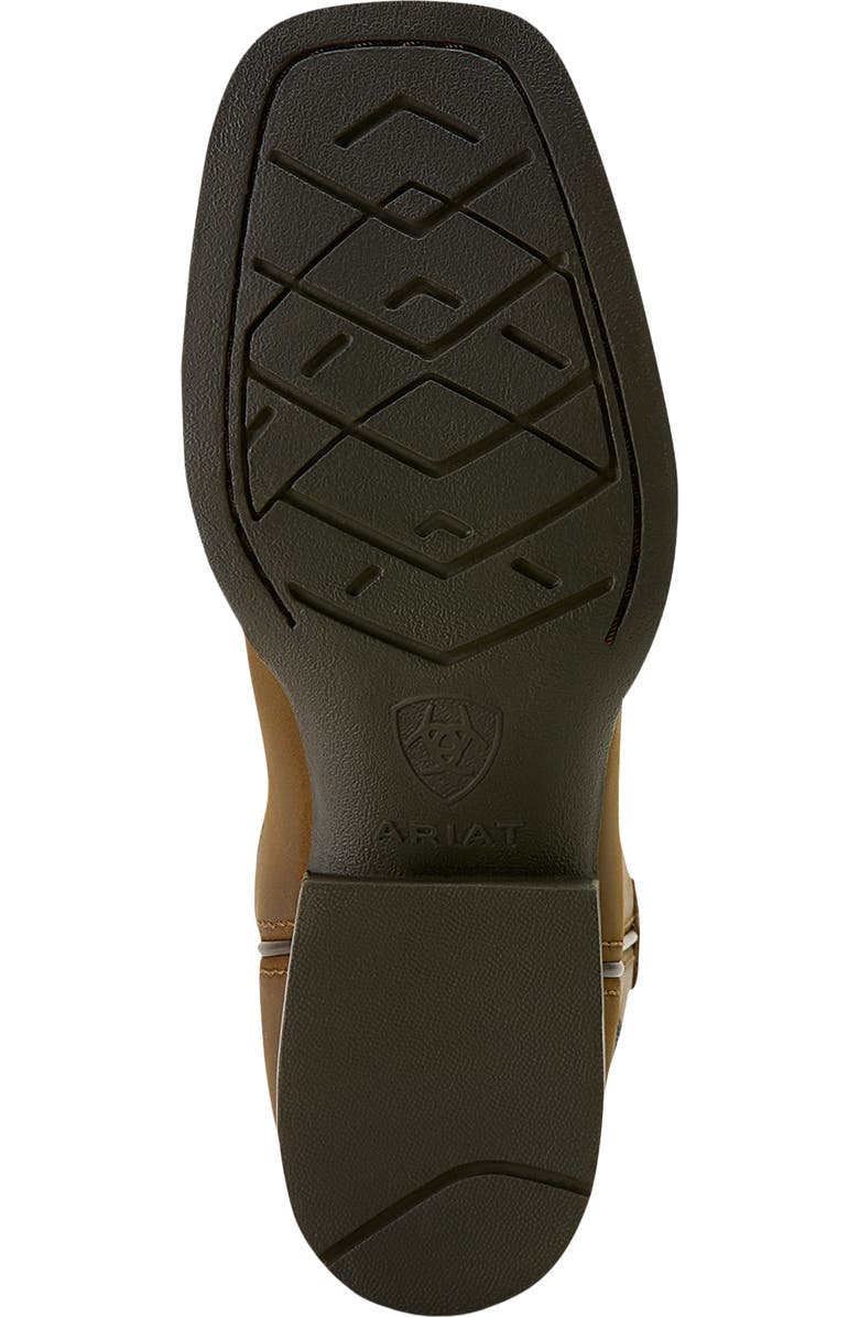 Ariat Kids' Tombstone Wide Square Toe Western Boot, Alternate, color, Distressed Brown