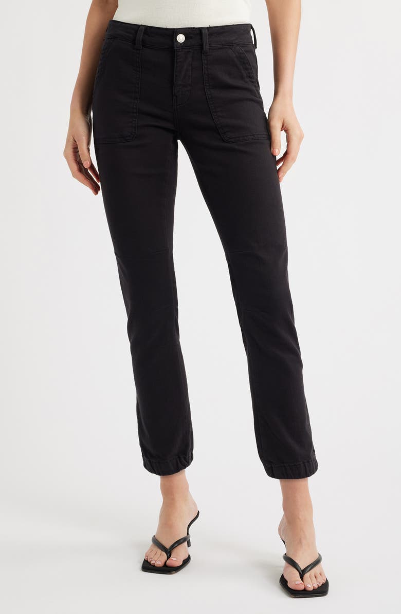 Mavi Jeans Ivy Twill Joggers, Main, color, Black Flex