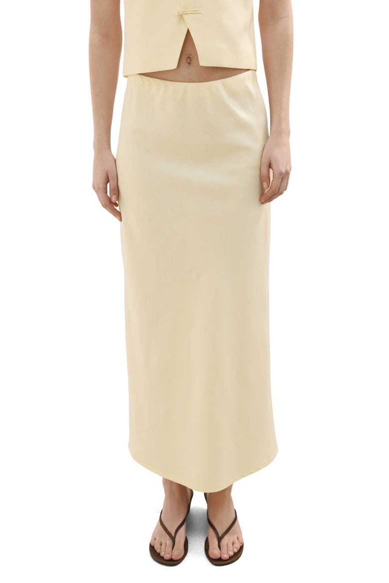Straight Midi Skirt, Main, color, VANILLA