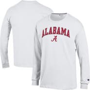 Champion Men's Champion White Alabama Crimson Tide Arch Over Logo Long Sleeve T-Shirt