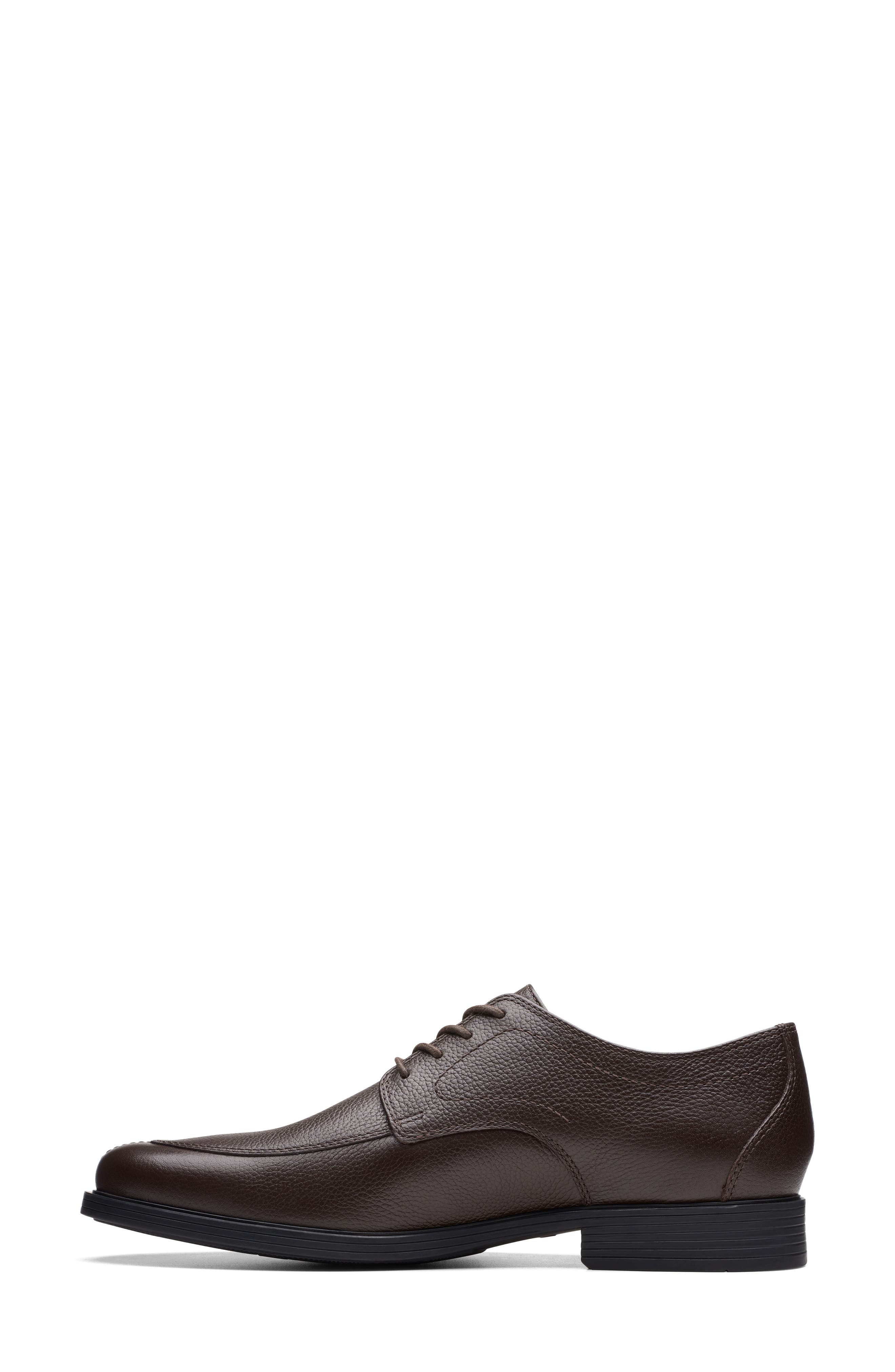 Whiddon Pebbled Leather Derby, Alternate, color, DARK BRN TUMBLED