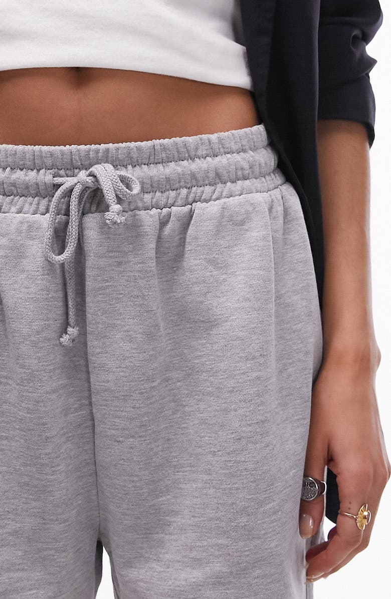 Topshop Drawstring Sweat Shorts, Alternate, color,