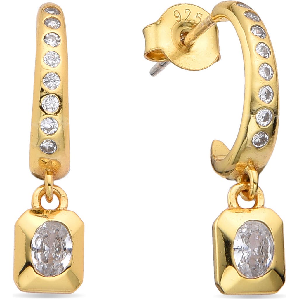 Eye Candy Los Angeles Justine Dangle Huggie Hoop Earrings