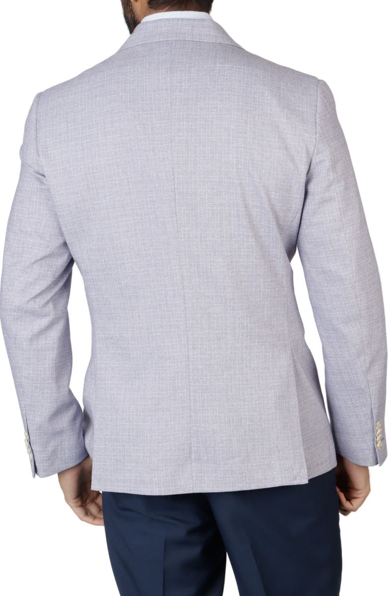 TailorByrd Modern Fit Mini Shadow Plaid Sport Coat, Alternate, color, Amethyst