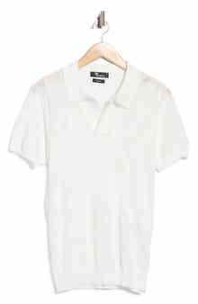 Jacquard Short Sleeve Open Collar Shirt