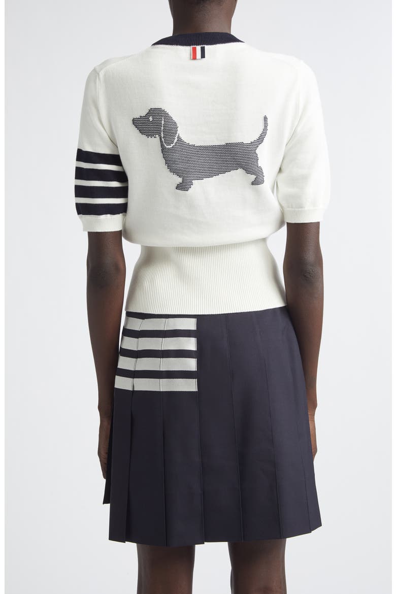 Hector Short Sleeve Sweater, Alternate, color, WHITE