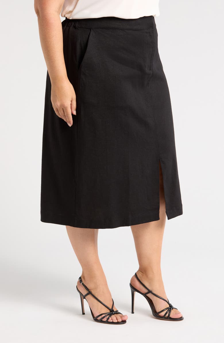 Universal Standard Wooster Linen Blend Pencil Skirt, Alternate, color, 