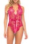 Naomi Plunge Neck Lace Bodysuit