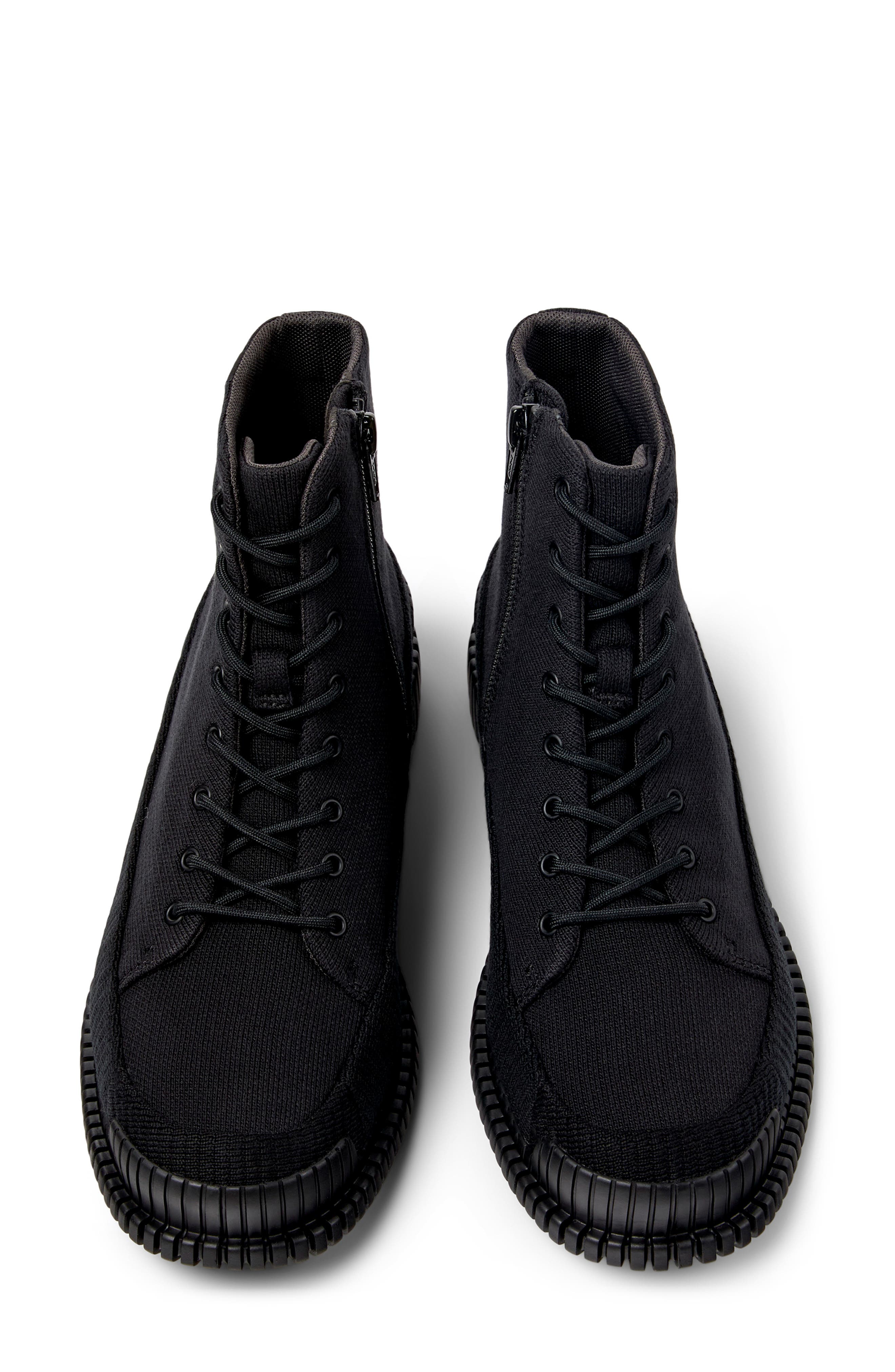 Camper Pix Combat Boot, Alternate, color, Black