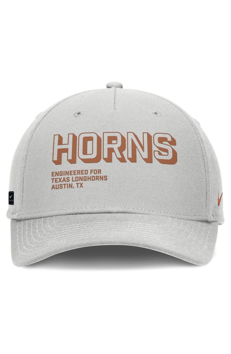 Nike Men's Nike Gray Texas Longhorns 2025 Sideline Dust Pinched Rise Adjustable Hat, Alternate, color, Gray
