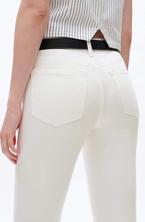 Bayeas High Waist Bootcut Jeans In White