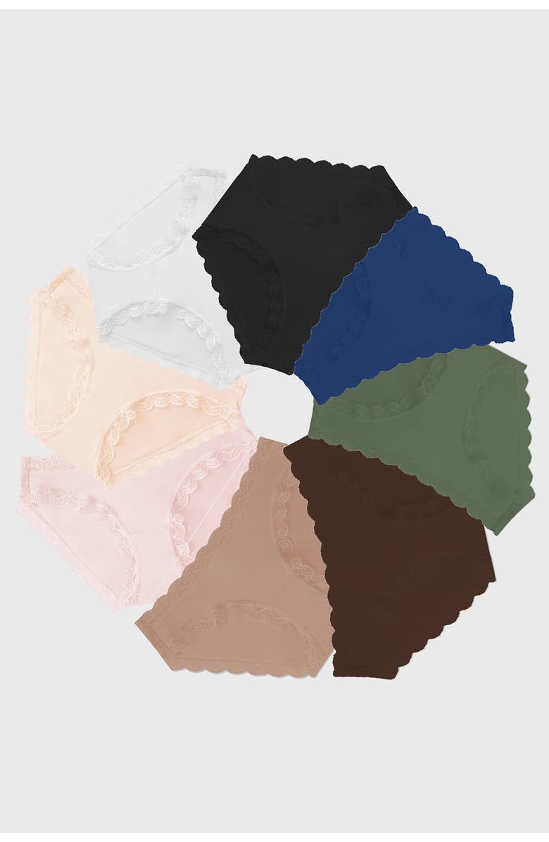 Stripe & Stare Original Knicker Eight Pack, Main, color, Modern Basics