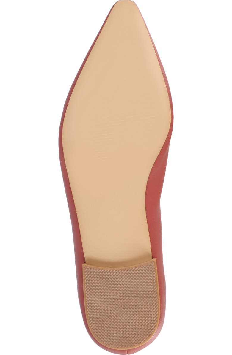 Journee Collection Elown Flat, Alternate, color, Clay