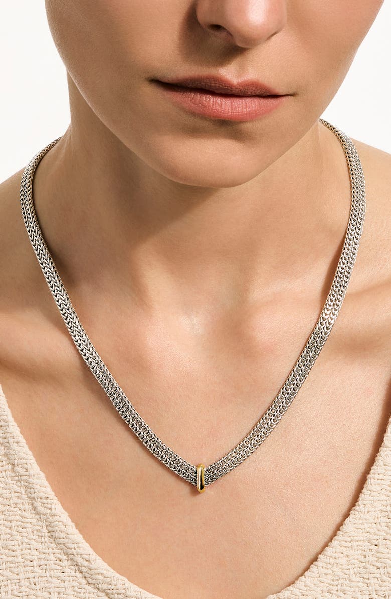 John Hardy Icon Link Necklace, Alternate, color, Silver And Gold