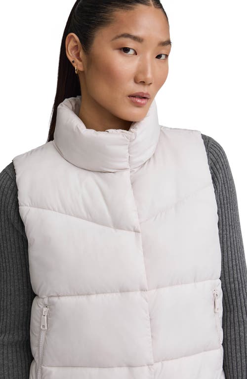 Nvlt Cire Crop Quilted Vest In White