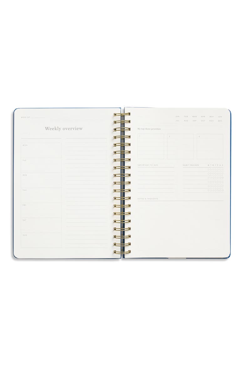 Bold 16-Week Undated Daily Planner, Alternate, color, DARK BLUE