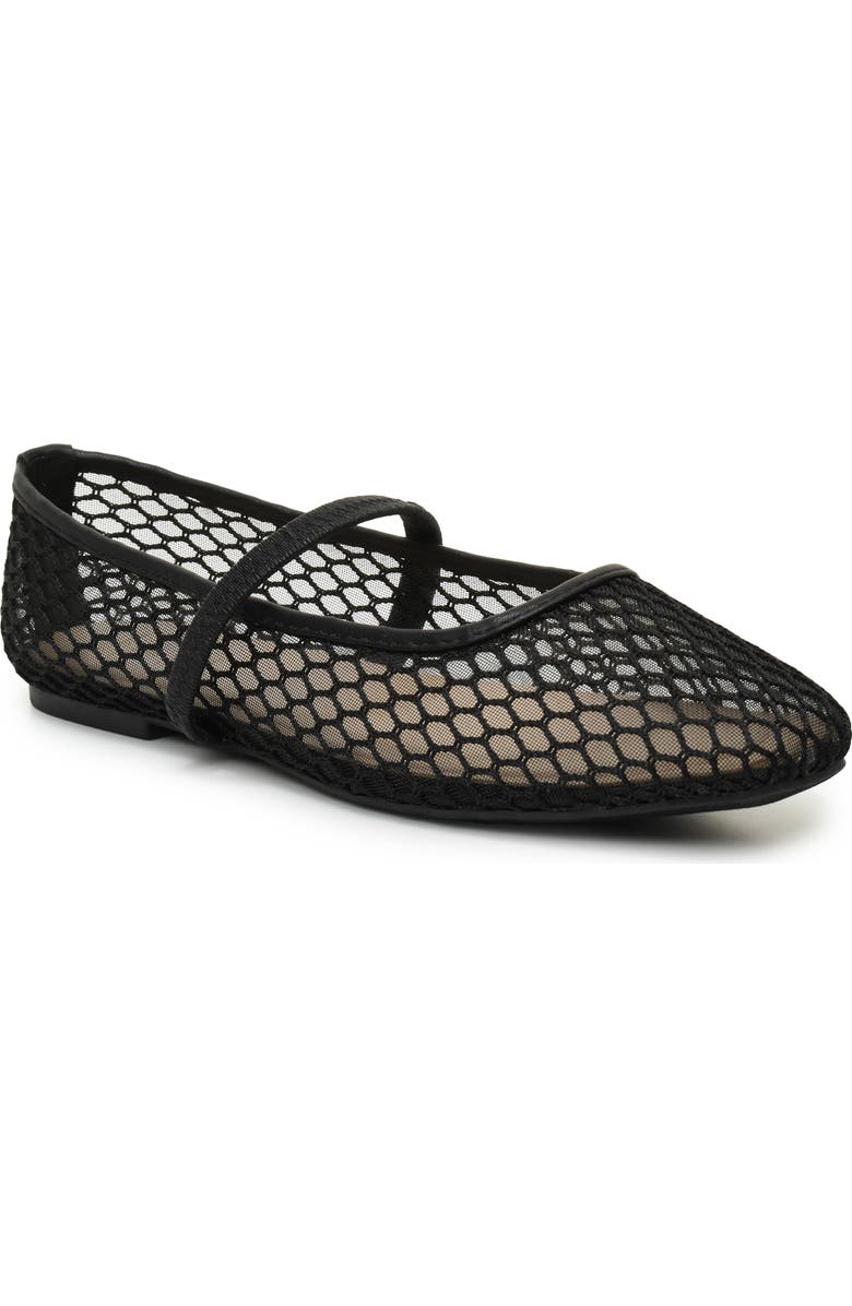 Nicole Miller Meshi Mary Jane Flat, Main, color,