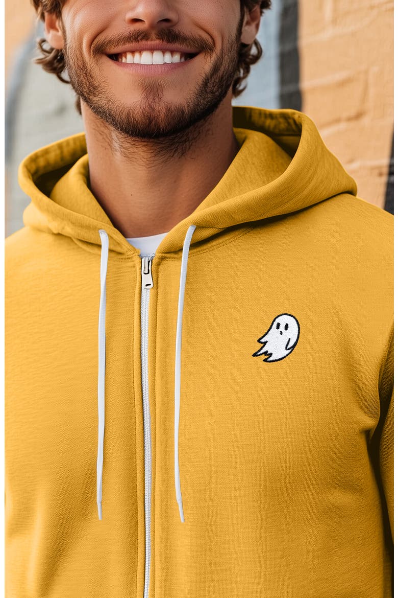 Ghost Zip Hoodie, Alternate, color, Gold