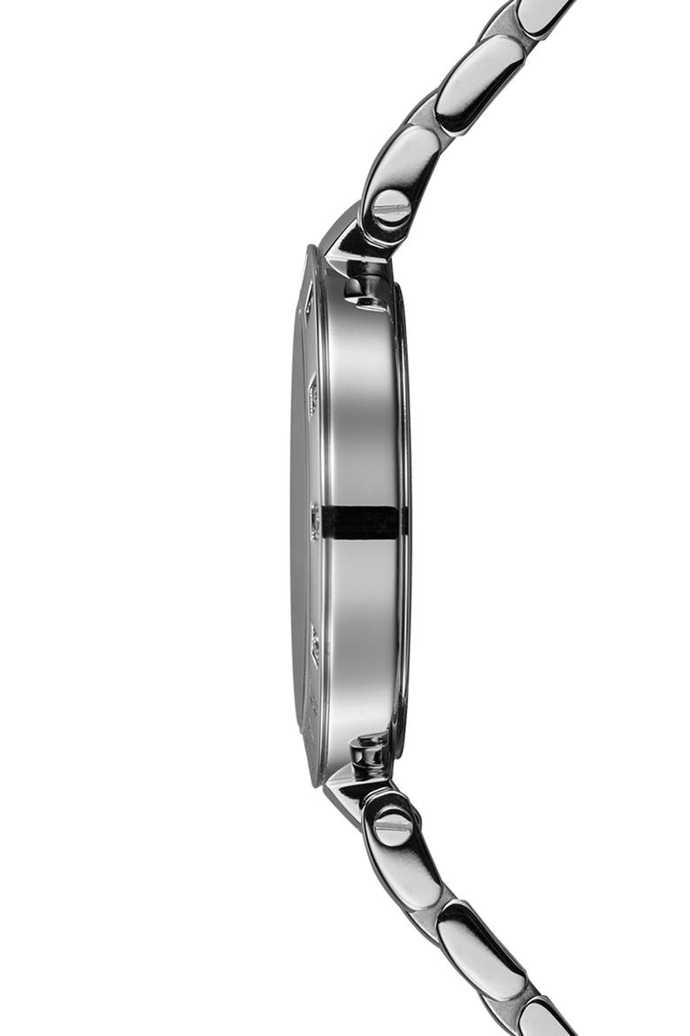 Bijou Diamond Bracelet Watch, 33mm, Alternate, color, SILVER/WHITE