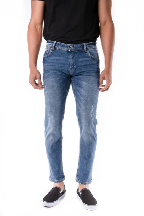 Skinny-Fit Stretch Five Pocket Jeans