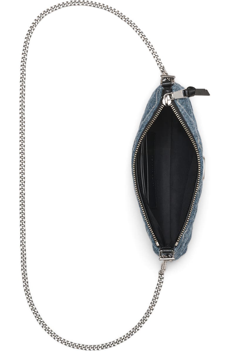 Marc Jacobs The Quilted Snapshot Pochette Bag, Alternate, color, Light Wash Indigo