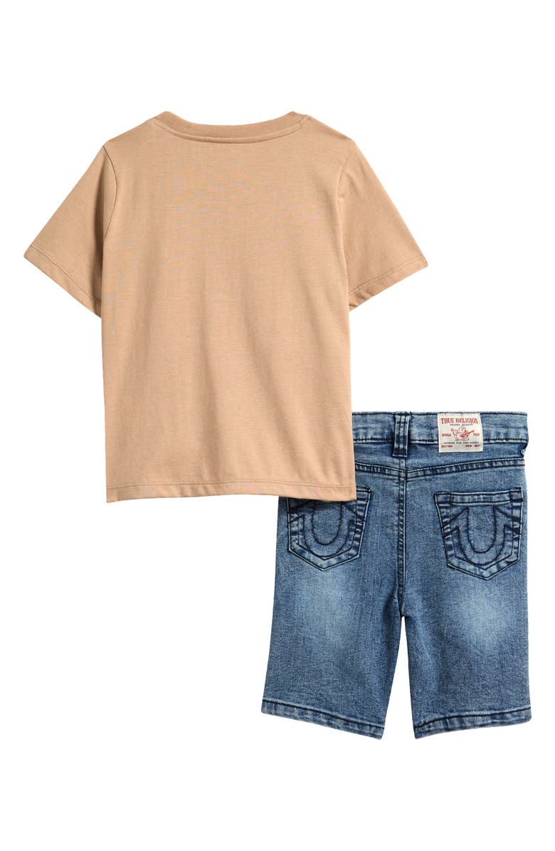 True Religion Kids' Embossed T-Shirt & Shorts Set, Alternate, color, 