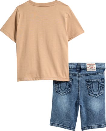 Kids' Embossed T-Shirt & Shorts Set