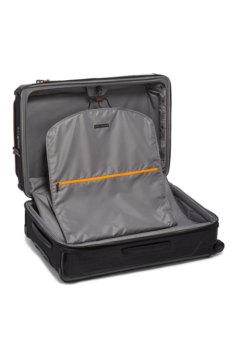 Mclaren Aero Large Front Pocket Expandable Checked Luggage, Alternate, color, BLACK