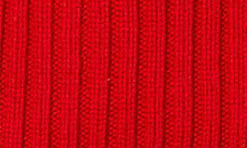 Lacoste Wool Cuff Beanie In Red