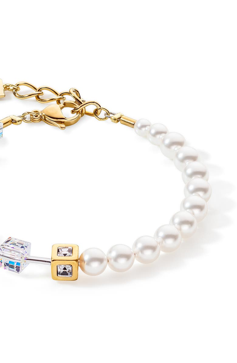 COEUR DE LION Geocube Precious Fusion Pearls Bracelet, Alternate, color, Multicolor
