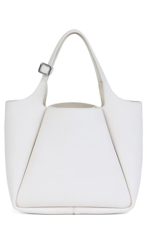Trapeze Leather Bucket Bag