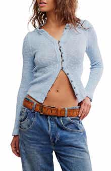 Free People It's On Rib Cardigan