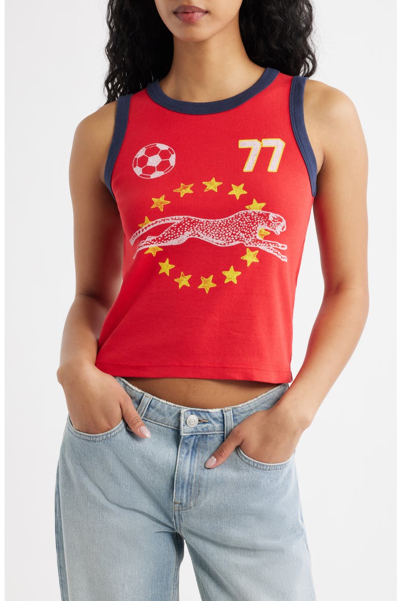 Team Cheetah Shrunken Tank, Main, color, RED COMBO