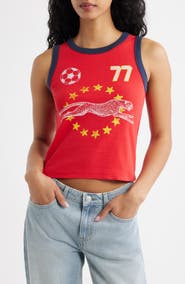 Daydreamer Team Cheetah Shrunken Tank