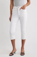 YMI Side Slit High Waist Capri Jeans