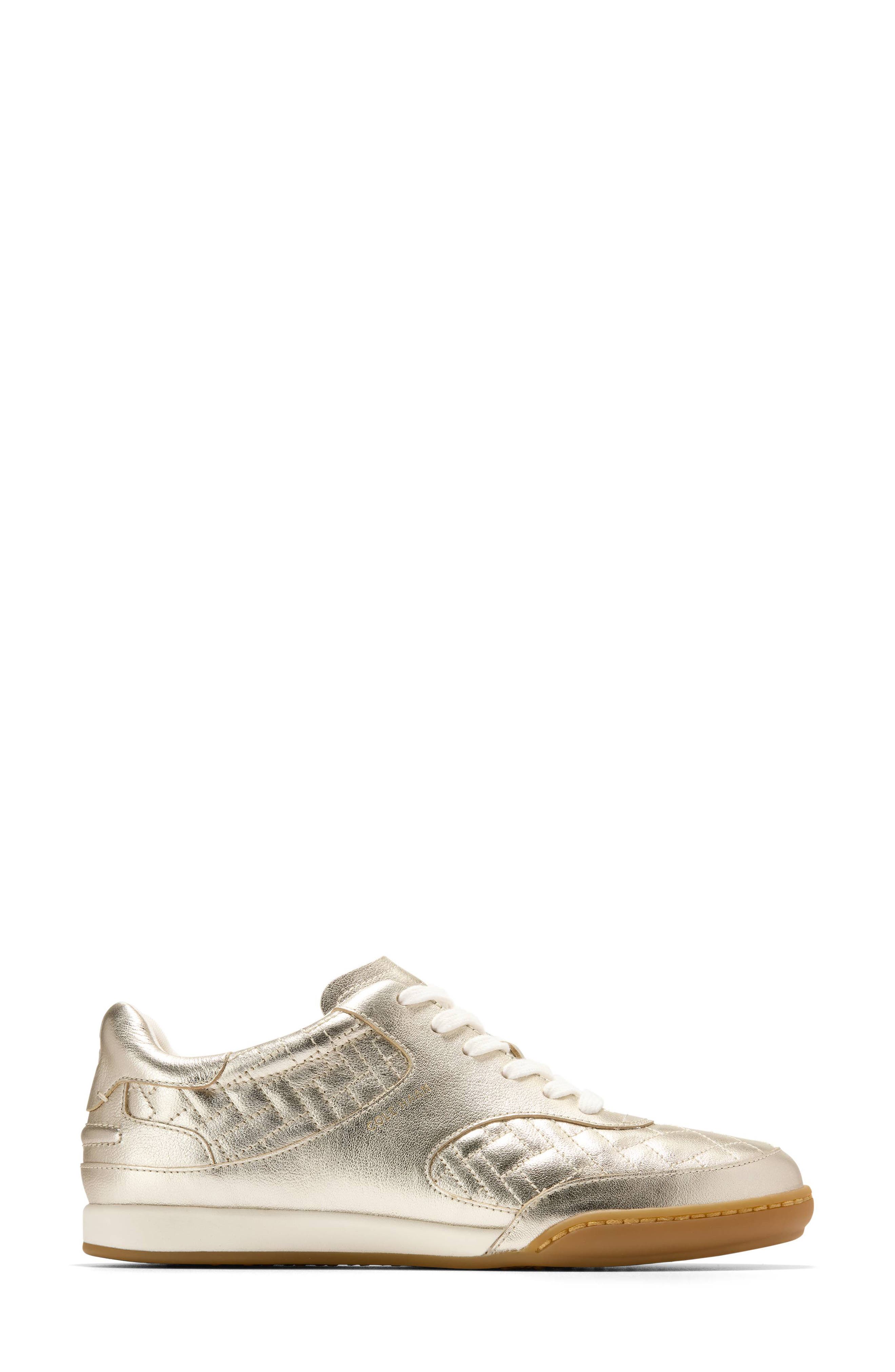 Cole Haan GrandPro Jazlyn Sneaker, Alternate, color, Soft Gold Leather