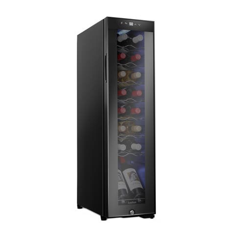 Bottle Compressor Wine Refrigerator, Freestanding Wine Cooler with Lock