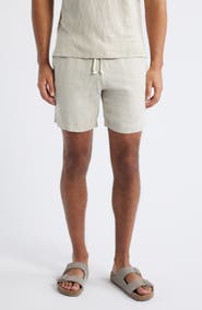 ALEX CRANE Bo Linen Drawstring Shorts