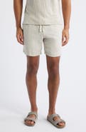 ALEX CRANE Bo Linen Drawstring Shorts