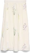 VERO MODA Lina Embroidered Midi Skirt