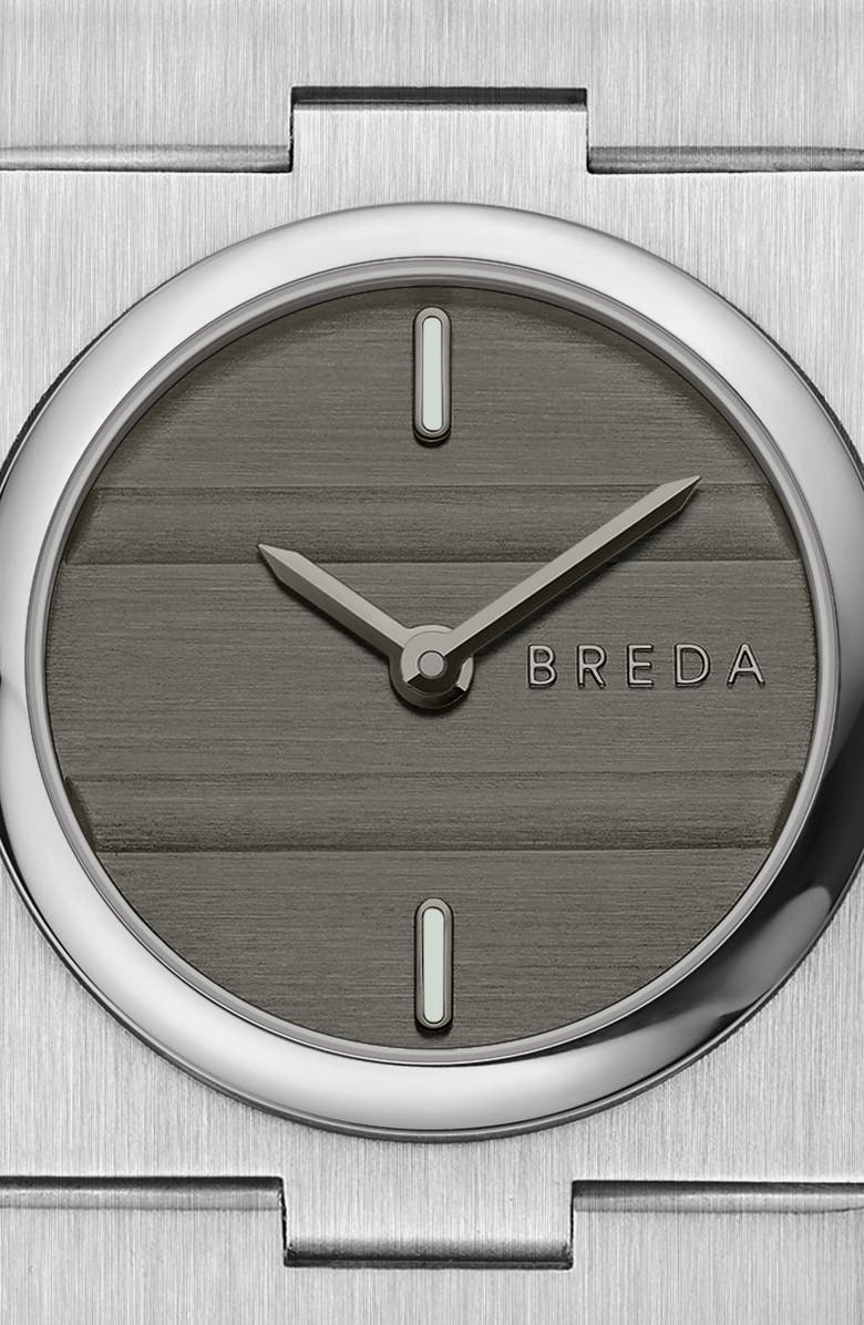 BREDA Sync Bracelet Watch, 25mm, Alternate, color, Stainless Steel