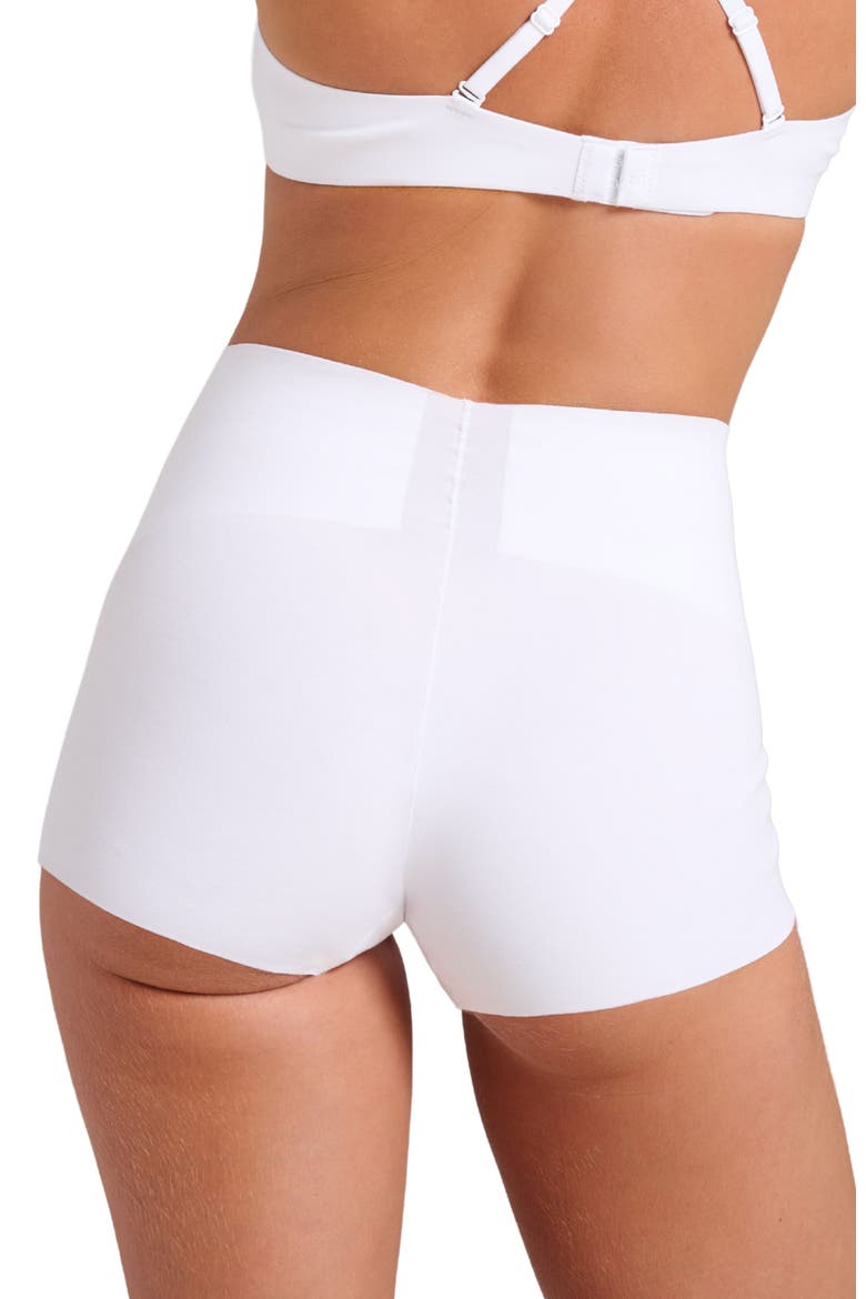 Organic Cotton No-Show Shaping Boy Short, Alternate, color, White