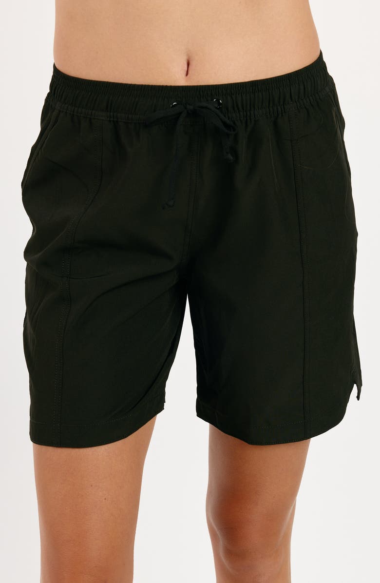 Calypsa 4" Board Shorts, Main, color, Black