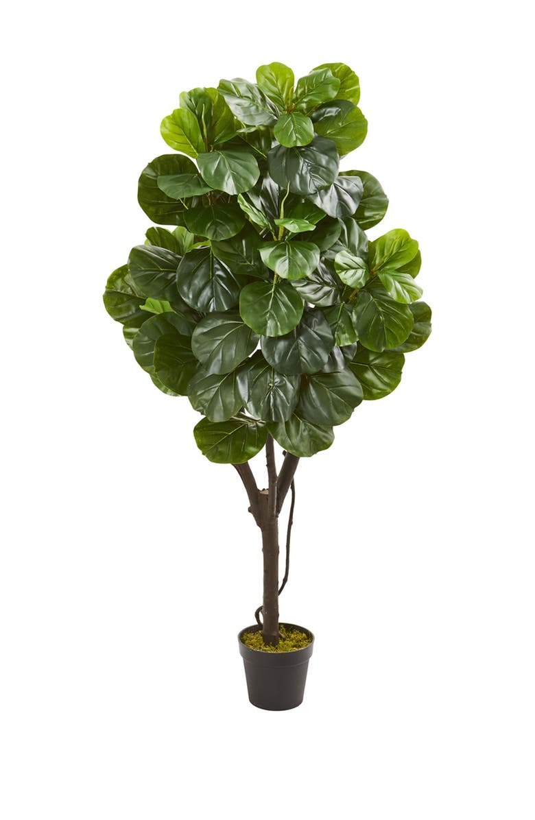 NEARLY NATURAL 60-Inch Fiddle Leaf Fig Artificial Tree, Main, color,