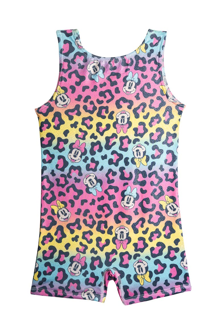 Minnie Mouse Sleeveless Gymnastics One Piece Romper, Alternate, color, Rainbow Minnie Mouse