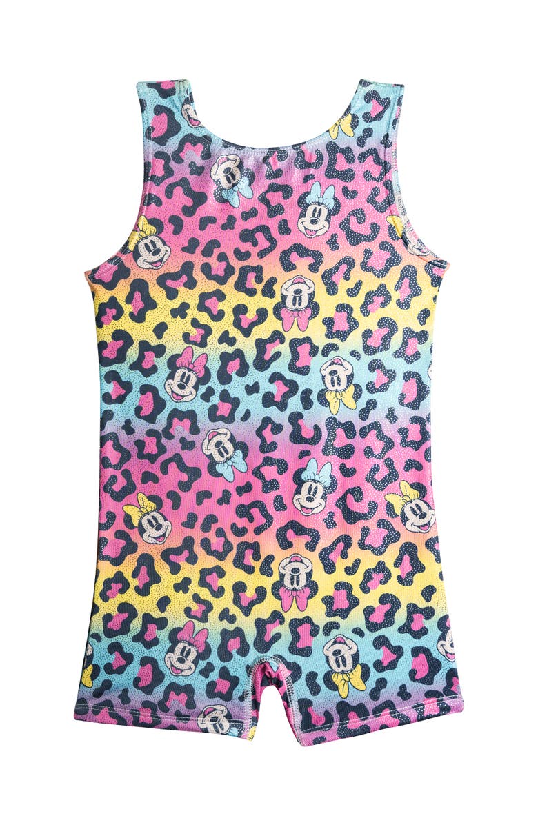 Disney Minnie Mouse Sleeveless Gymnastics One Piece Romper, Alternate, color, Rainbow Minnie Mouse