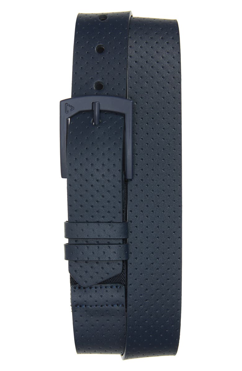 Cuater by TravisMathew Pilatus Perforated Leather Belt, Main, color,